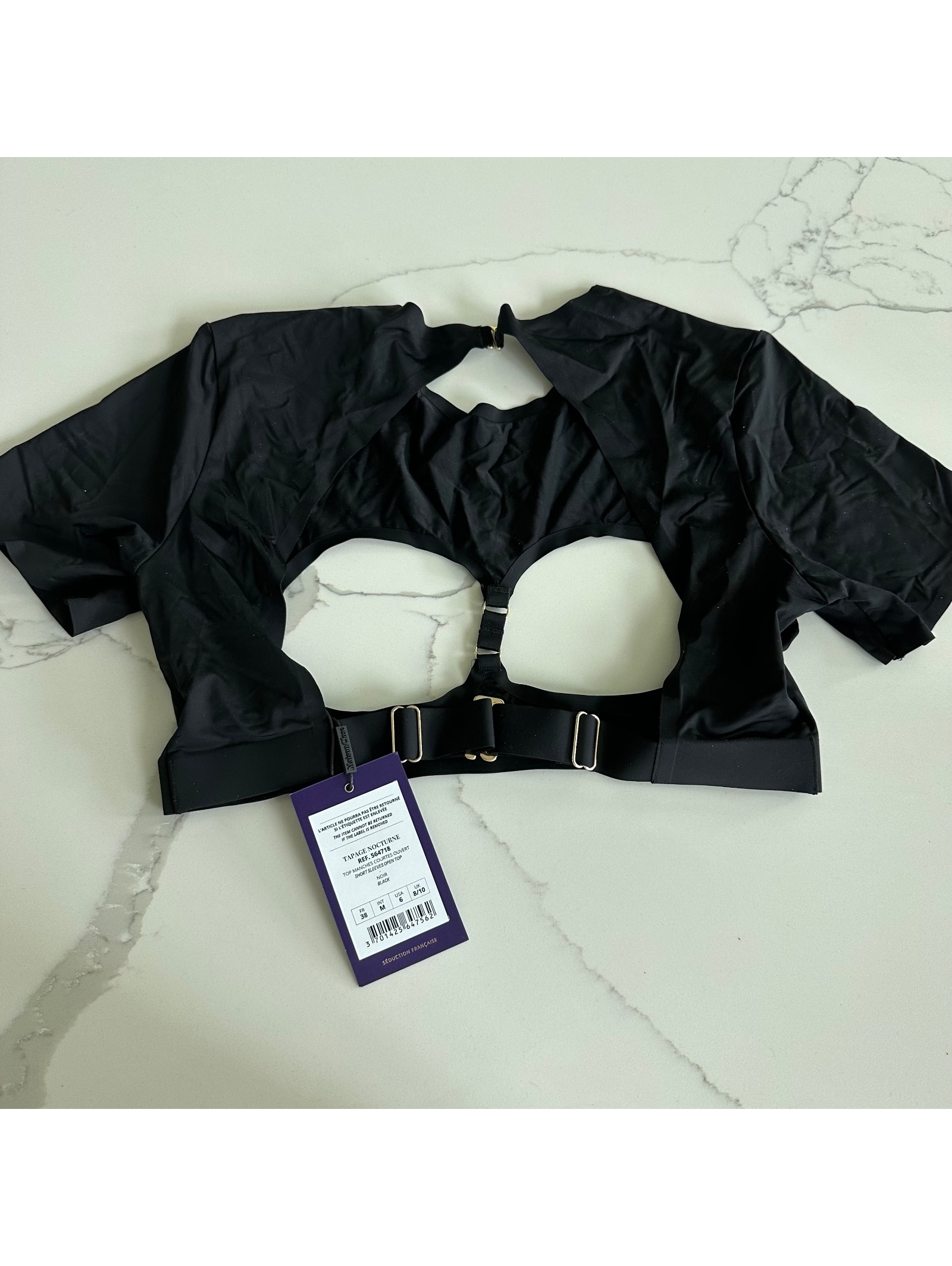 Maison Close Ouvert Cut-Out Crop Top Size M — image 5 of 8